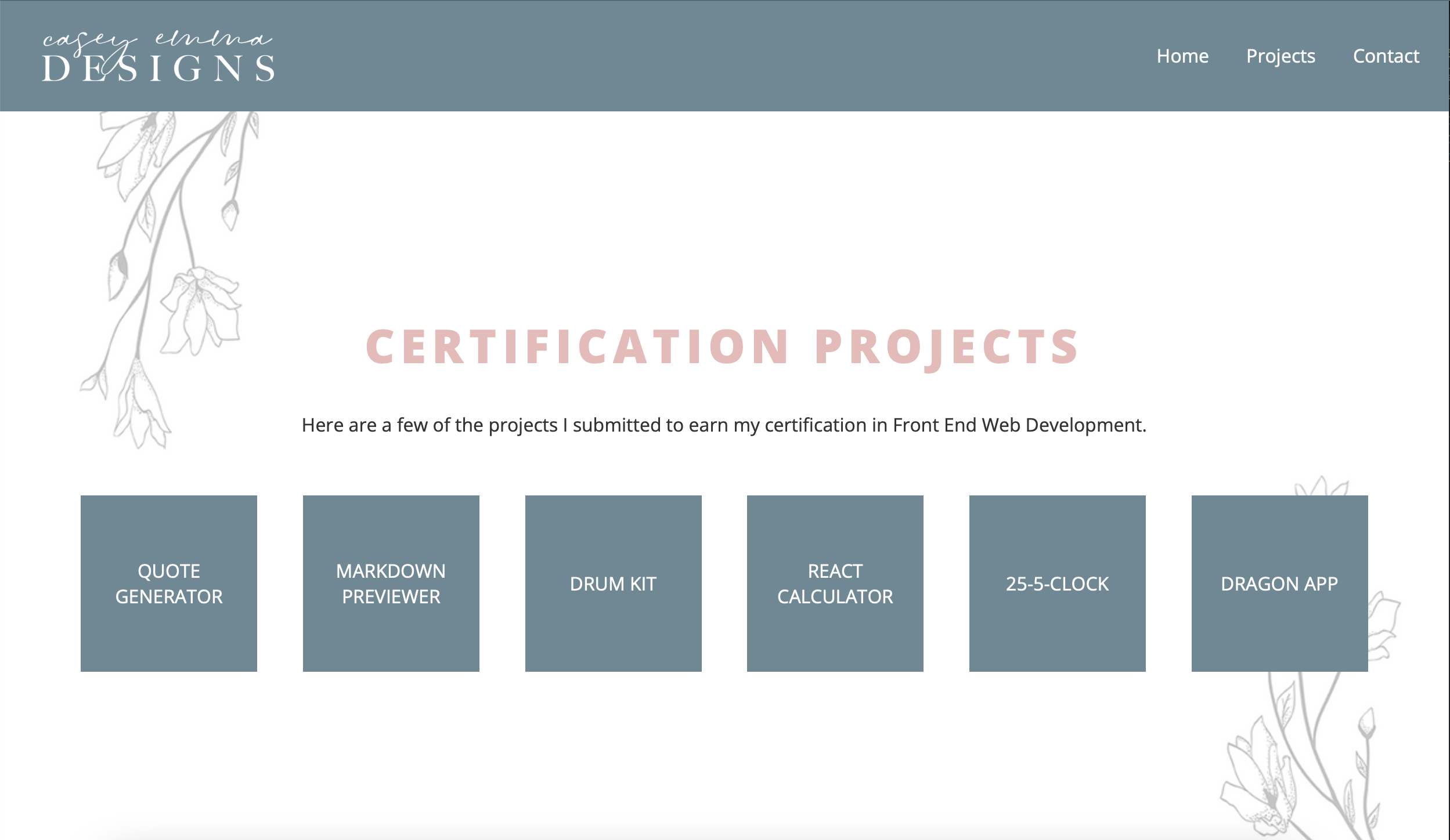 certification projects